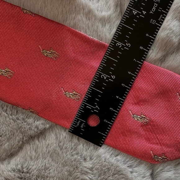Polo Ralph Lauren pony tie one size red gold - Picture 5 of 5